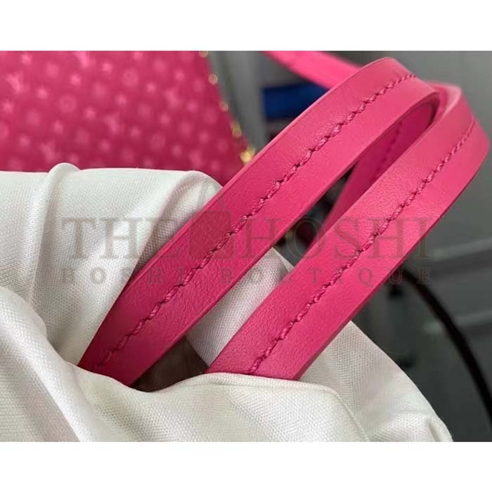 L0vis Vvtt0n LV Women Lexington Pouch Rose Pink Monogram-Embossed Calf Leather Master Quality