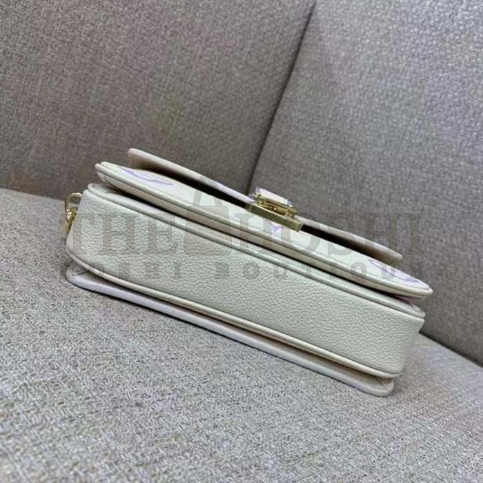 L0vis Vvtt0n LV Women Pochette Metis East West Bag Latte Bubble Tea Purple Embossed Grained Cowhide Leather Master Quality