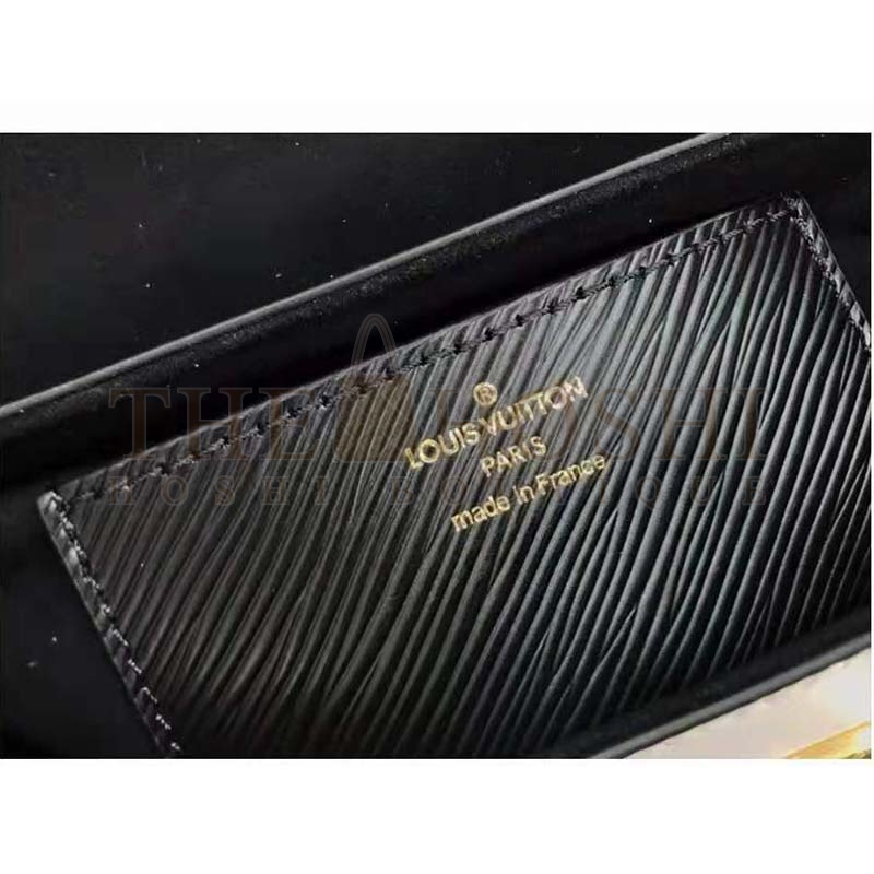 L0vis Vvtt0n LV Women Twist MM Handbag White Epi Smooth Grained Leather Master Quality