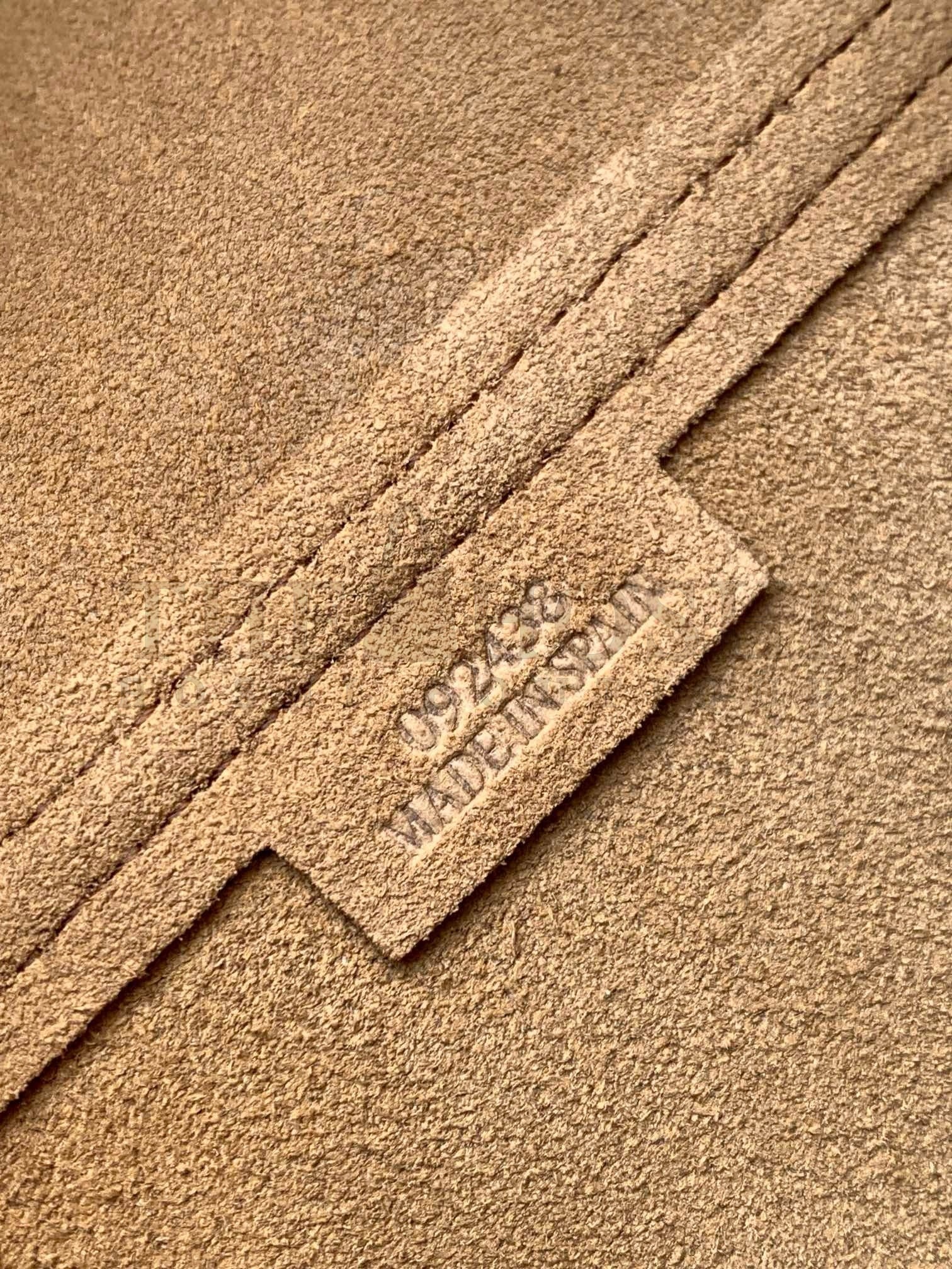 L0ew* XL Puzzle Fold Tote Bag in Brown Suede Calfskin Master Quality