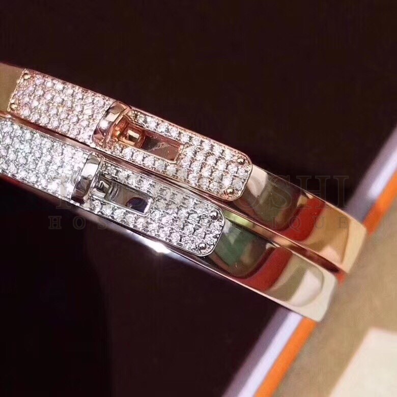 H**me5 Silver Small Kelly Bracelet With D1am0nds Master Quality