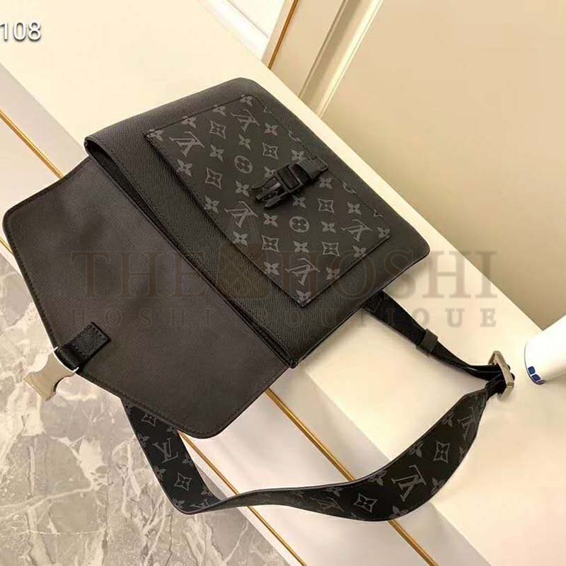 L0vis Vvtt0n LV Men Outdoor Flap Messenger Monogram Eclipse Canvas Master Quality