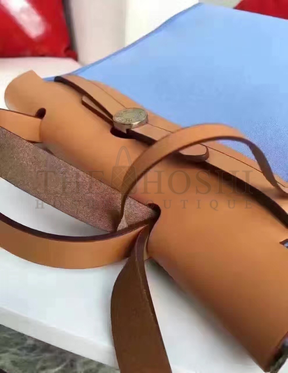 H**me5 Herbag Zip PM 31cm Bag In Celeste Canvas Master Quality