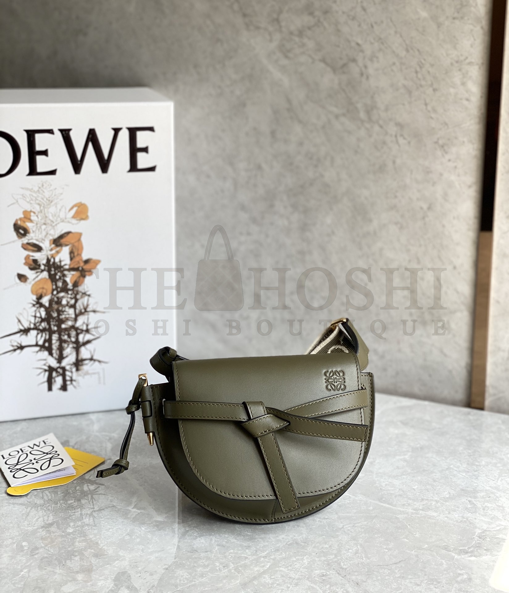 L0ew* Mini Gate Dual bag in soft calfskin andjacquard  Mini size：21cm Small size ： 25cm Master Quality