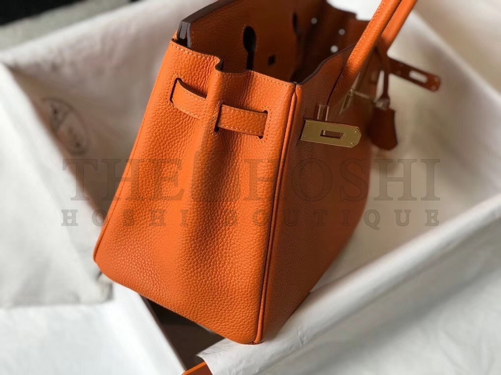 H**me5 Orange Clemence Birkin 30cm Bag Master Quality