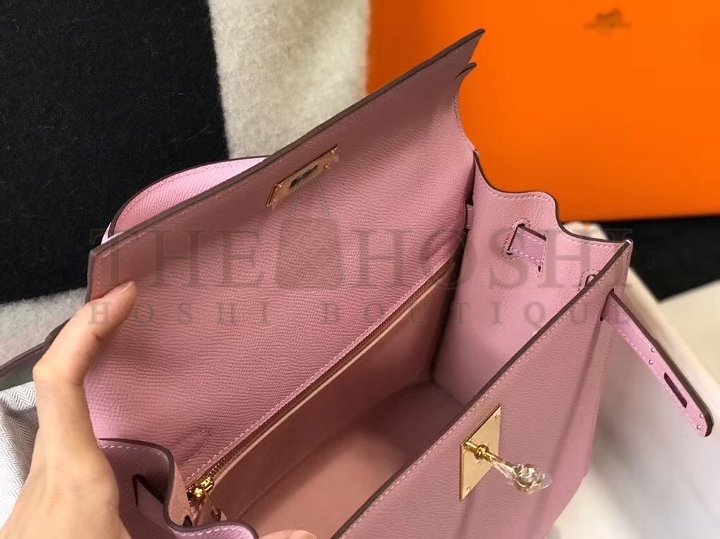H**me5 Pink Epsom Kelly 32cm Sellier Bag Master Quality