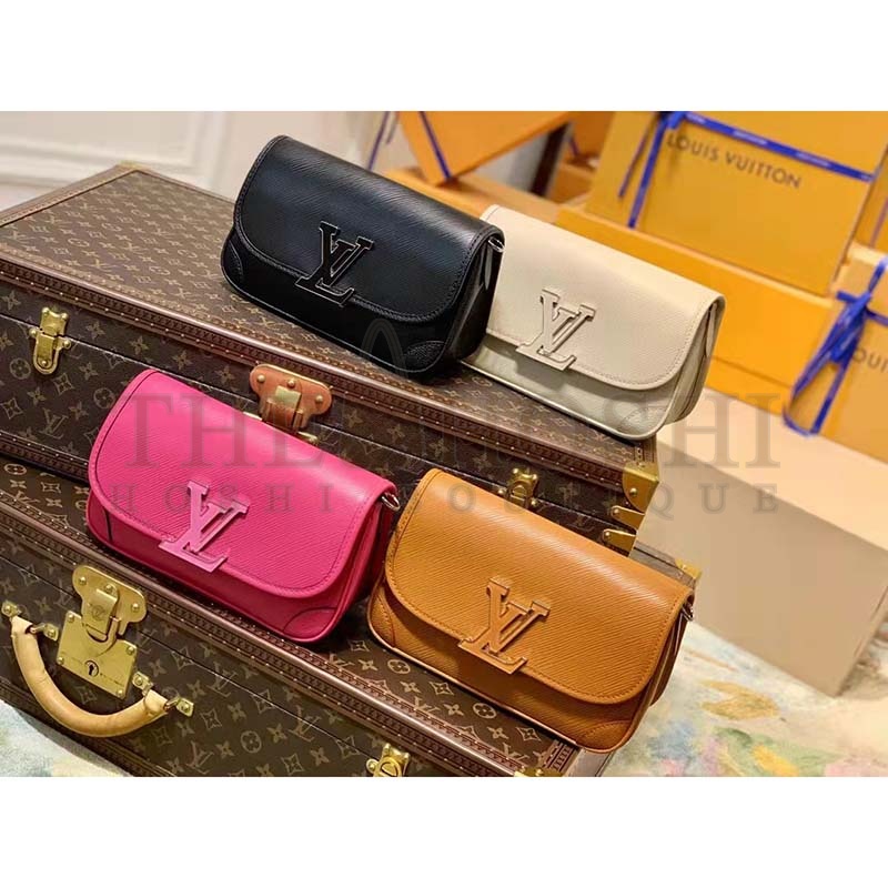 L0vis Vvtt0n LV Women Buci Crossbody Black Epi Grained Smooth Cowhide Leather Master Quality