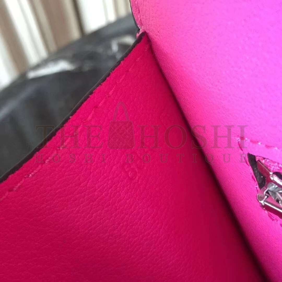 H**me5 Rose Red Constance MM 24cm Crocodile Bag Master Quality