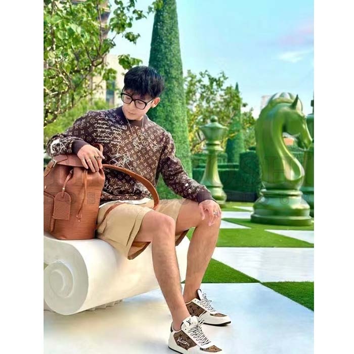 L0vis Vvtt0n LV Unisex Montsouris Backpack Cognac Calf Leather Drawstring Magnetic Closure Handle Master Quality