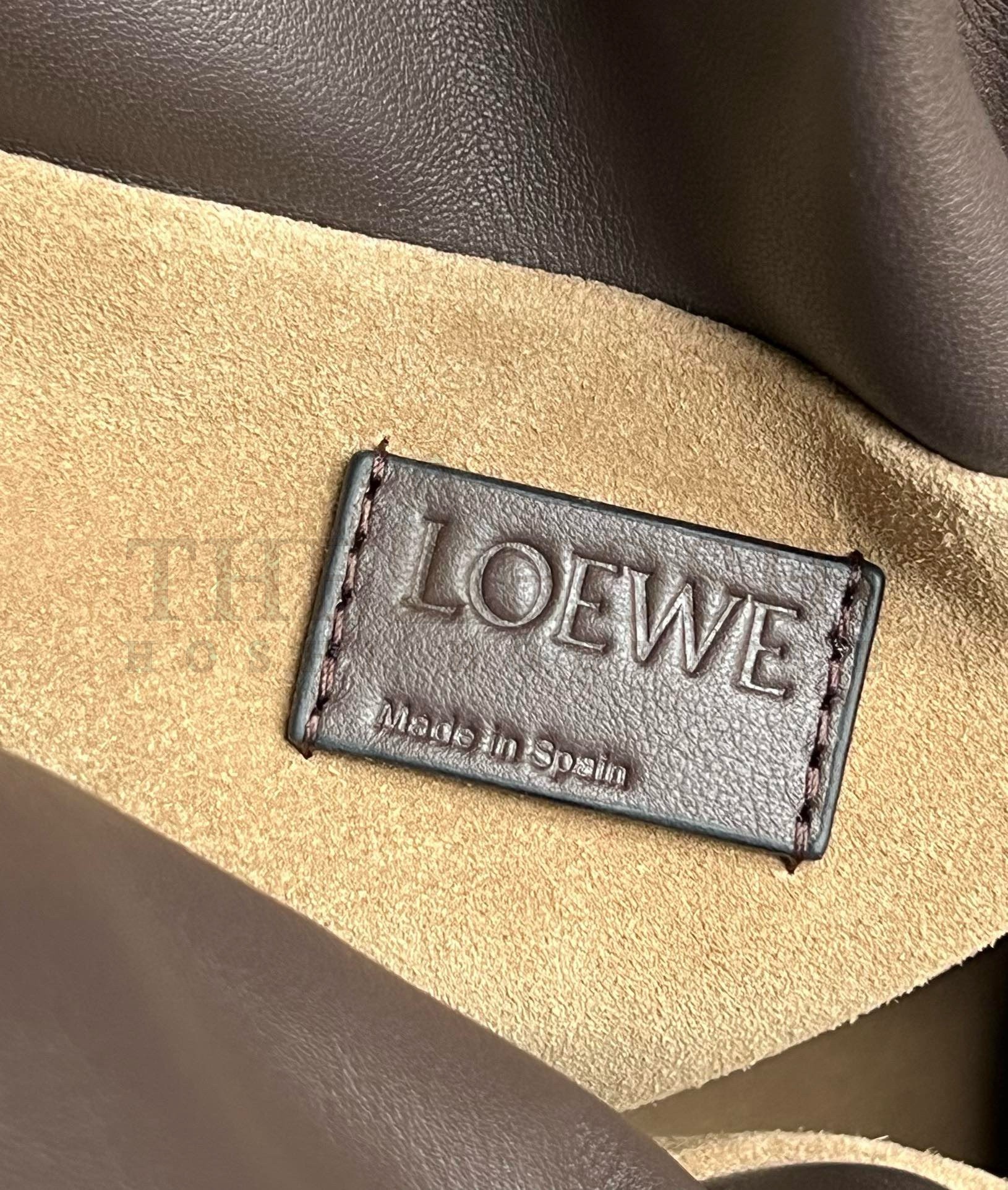 L0ew* Flamenco Clutch Bag in Chocolate Nappa Calfskin size：30cm Master Quality