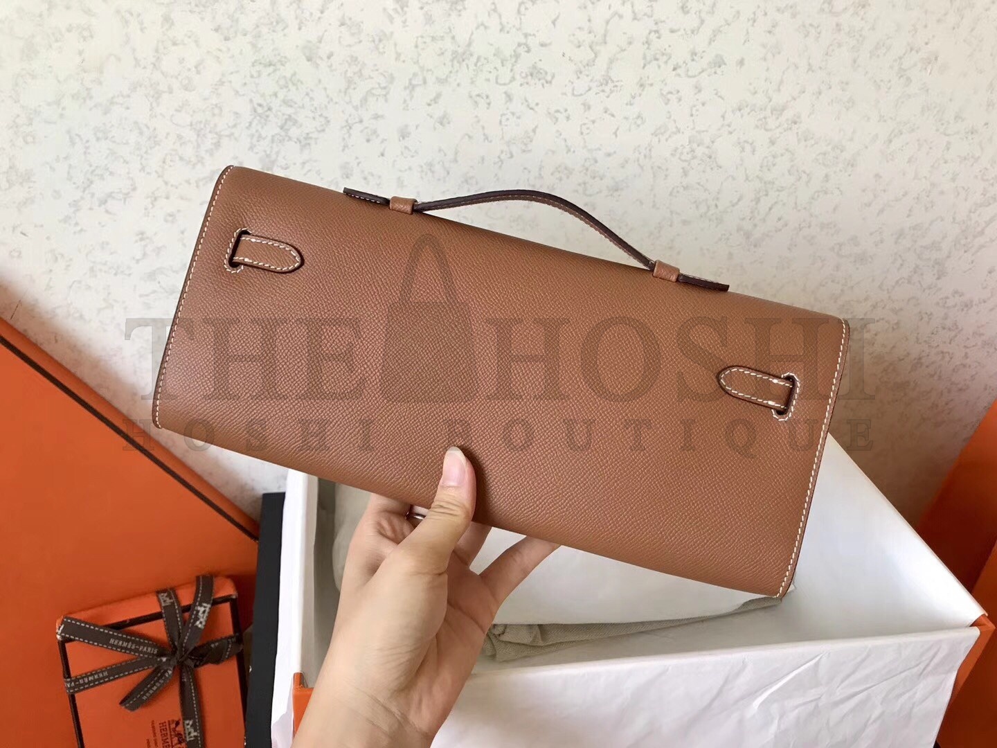 H**me5 Brown Epsom Kelly Cut Handmade Bag Master Quality