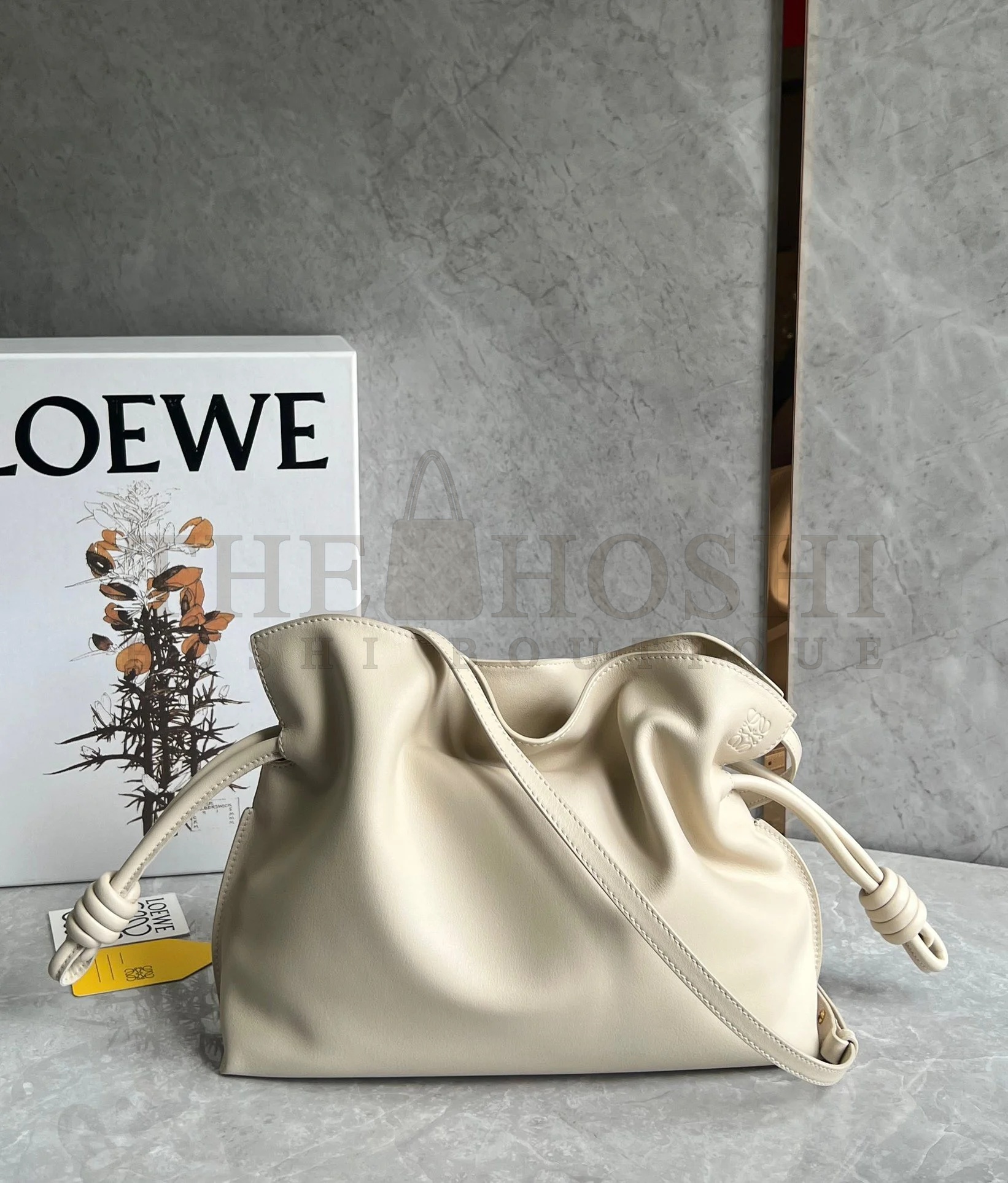 L0ew* Flamenco Clutch Bag In Angora Calfskin Master Quality