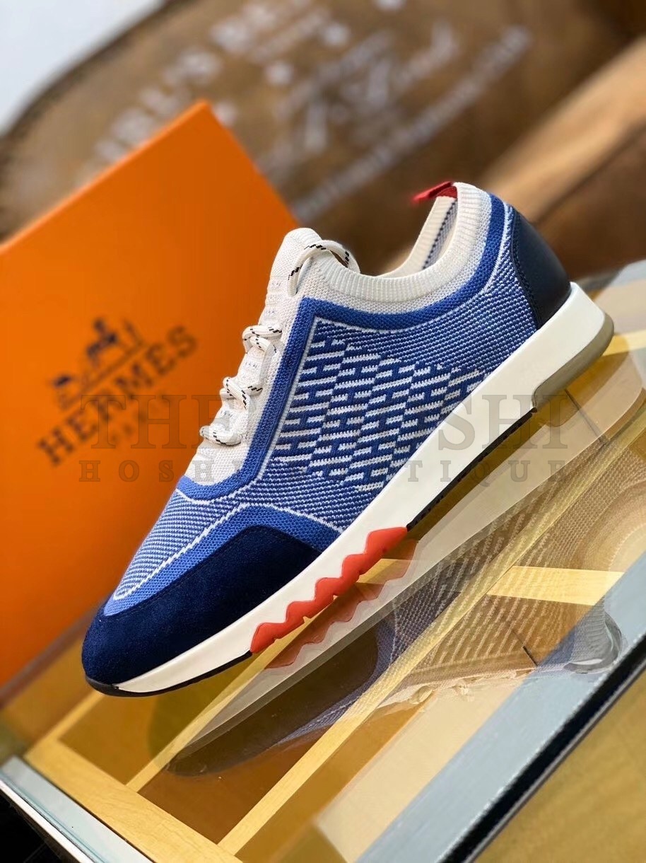 H**me5 Blue Addict Sneakers In Bicolor Knit Master Quality