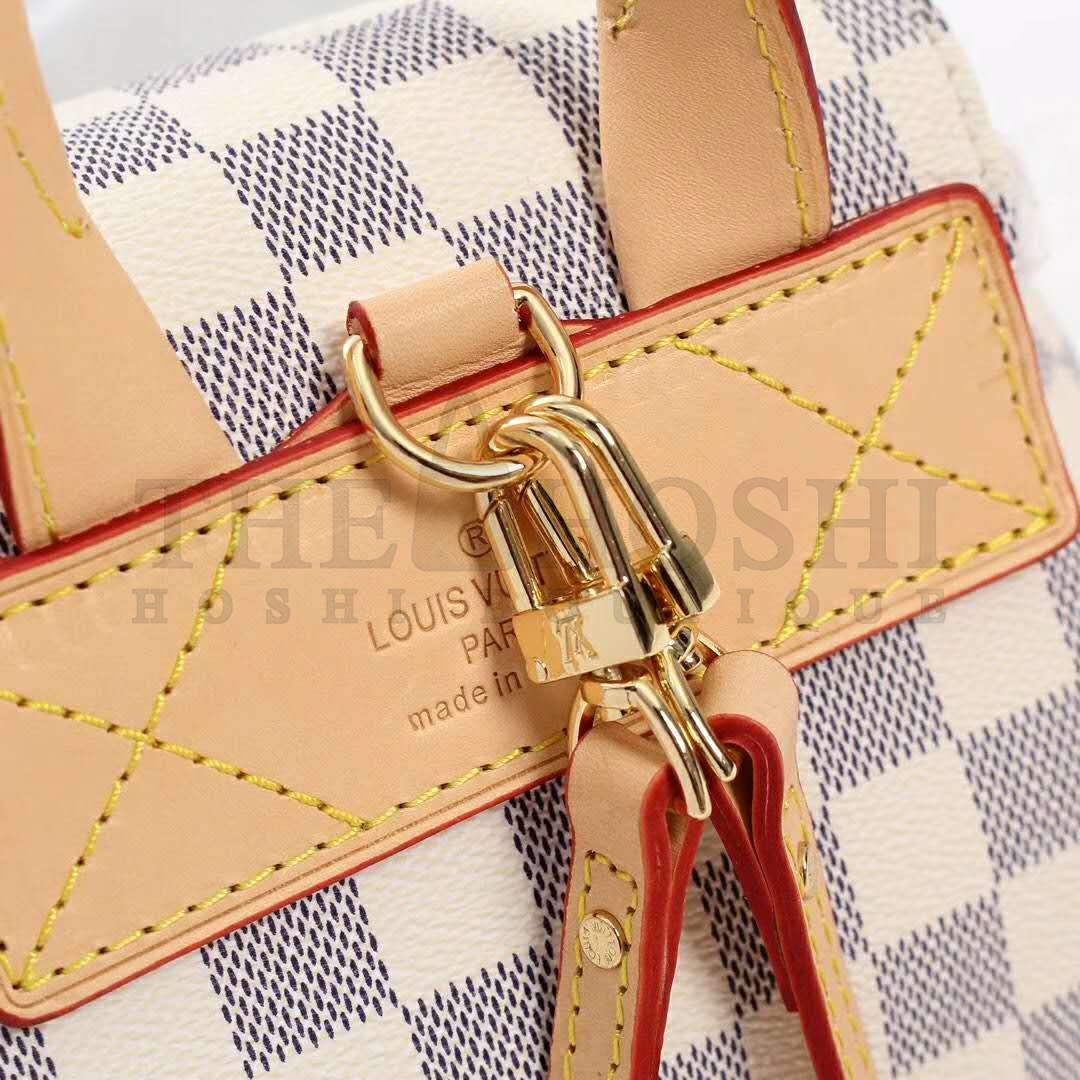 L0vis Vvtt0n LV Women Sperone BB Backpack in Damier Azur Canvas-Beige Master Quality