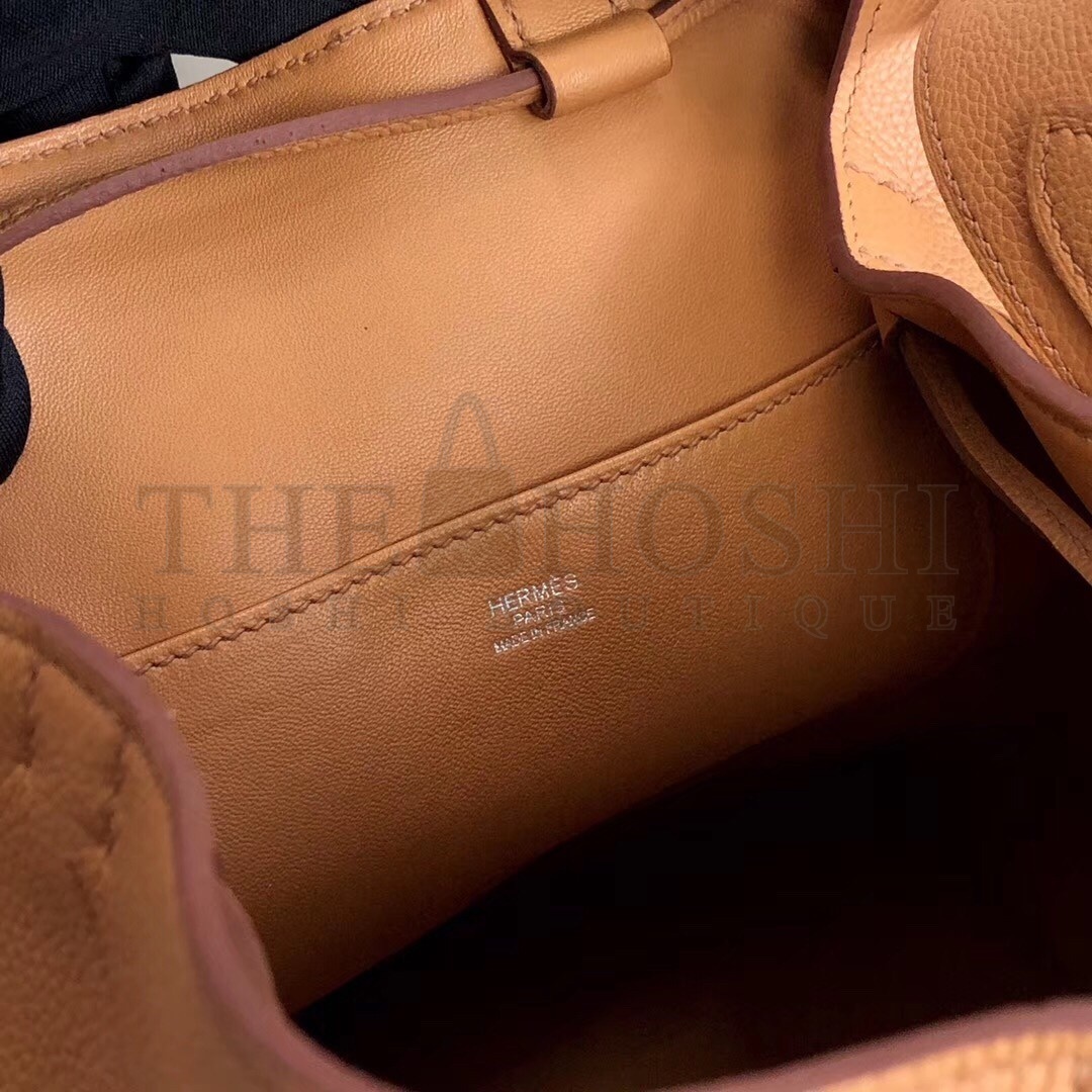 H**me5 Licol 17cm Bag In Tan Evercolor Calfskin Master Quality