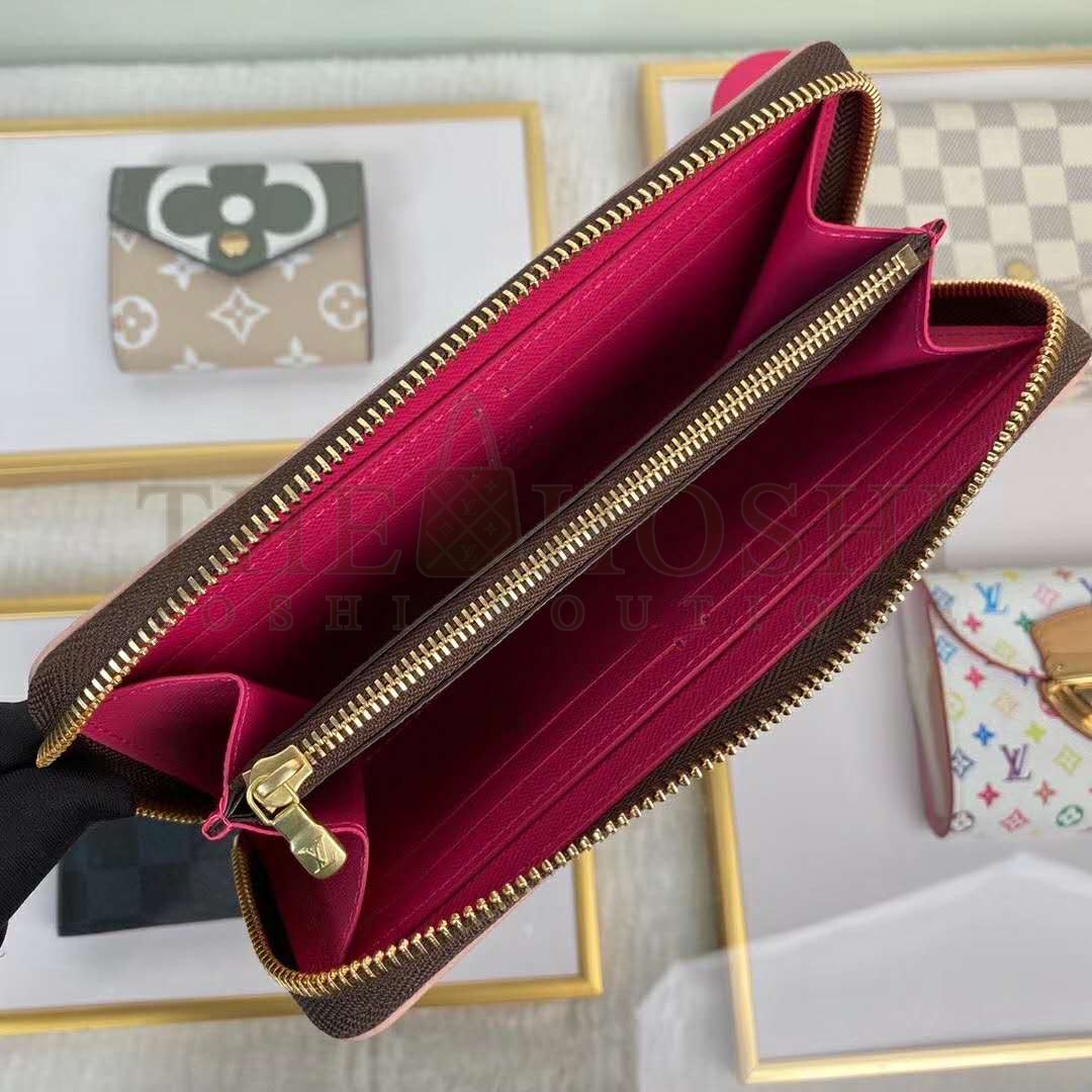 L0vis Vvtt0n LV Women Clémence Wallet in Monogram Canvas-Brown Master Quality