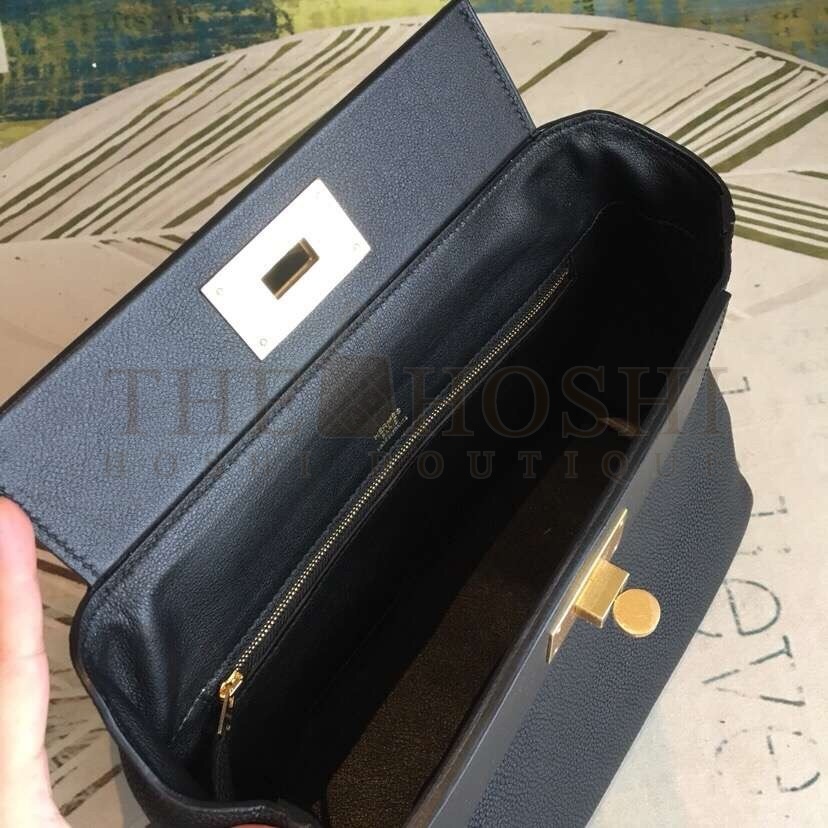 H**me5 24/24 29 Bag In Black Clemence Calfskin Master Quality