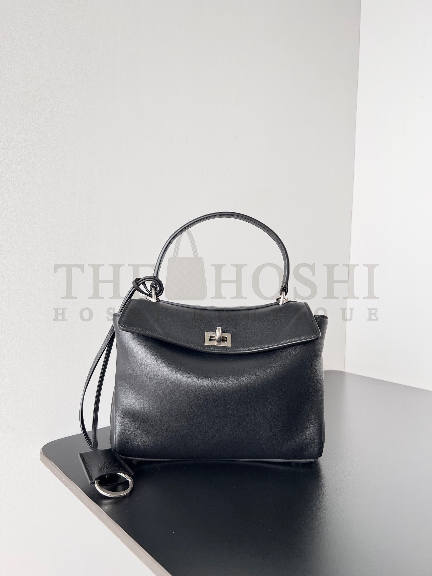 Ba1en*iaga Rodeo Mini Bag in Noir Calfskin Master Quality