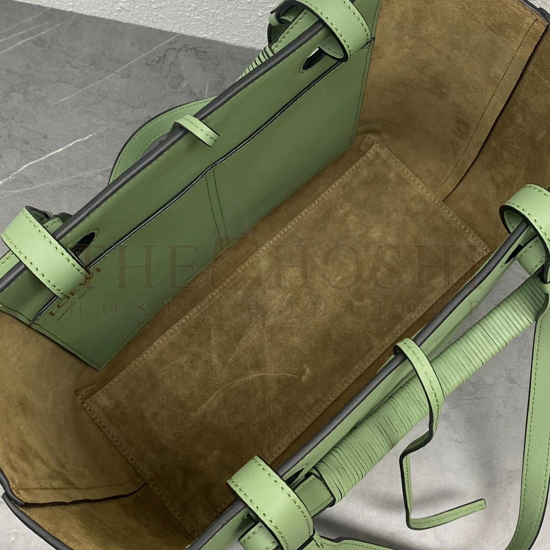 L0ew* Anagram Small Tote In Rosemary Classic Calfskin Master Quality