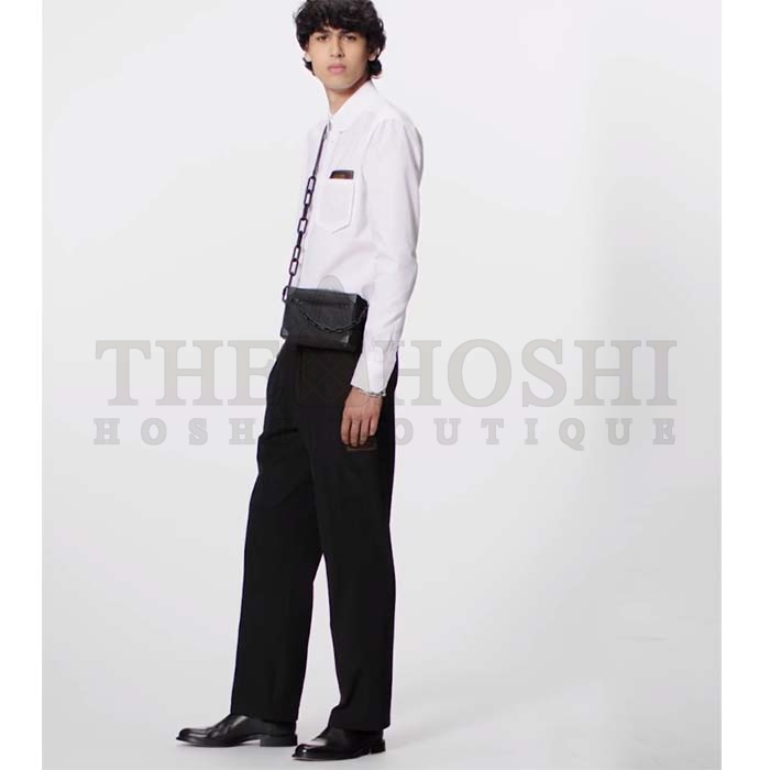 L0vis Vvtt0n LV Men Mini Soft Trunk Bag Black Taurillon Cowhide Leather Master Quality