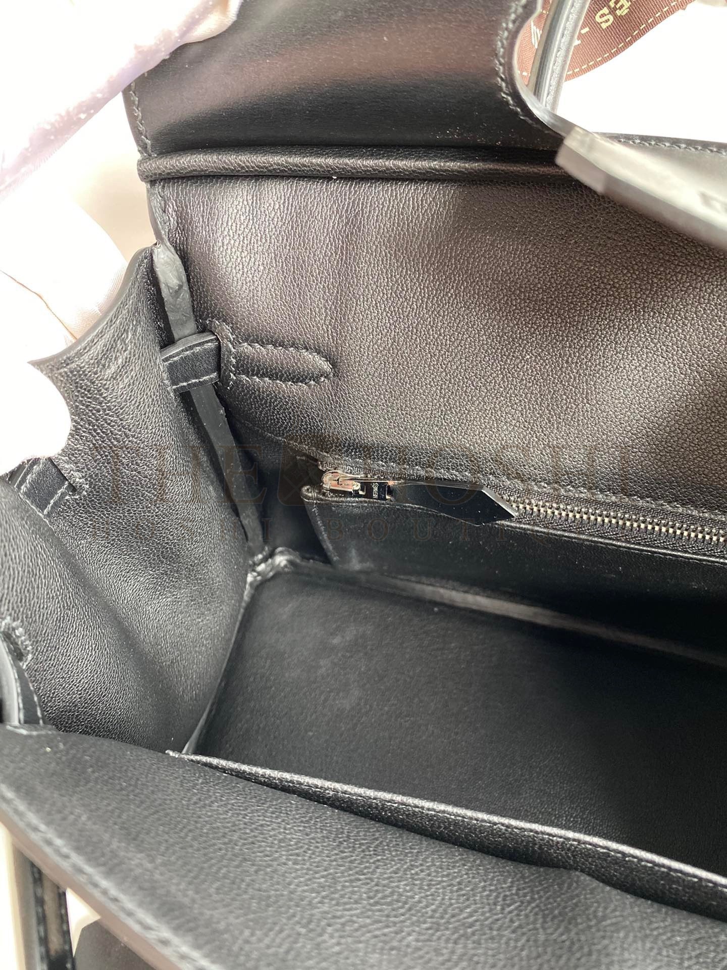 H**me5 Birkin 25 Retourne Handmade Bag In Black Box Calfskin Master Quality