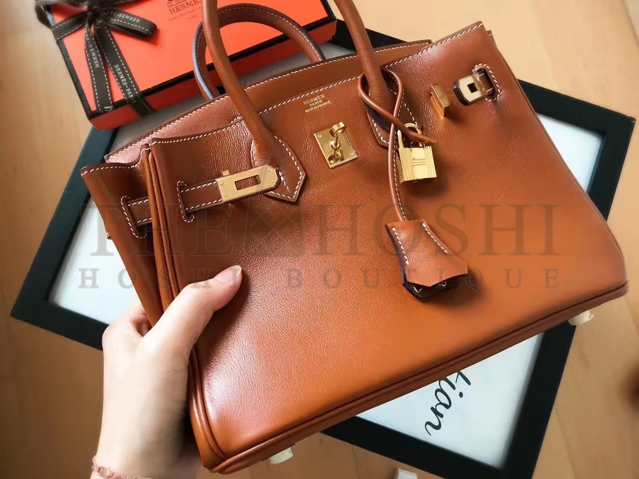 H**me5 Gold Birkin 25cm Swift Handmade Bag Master Quality