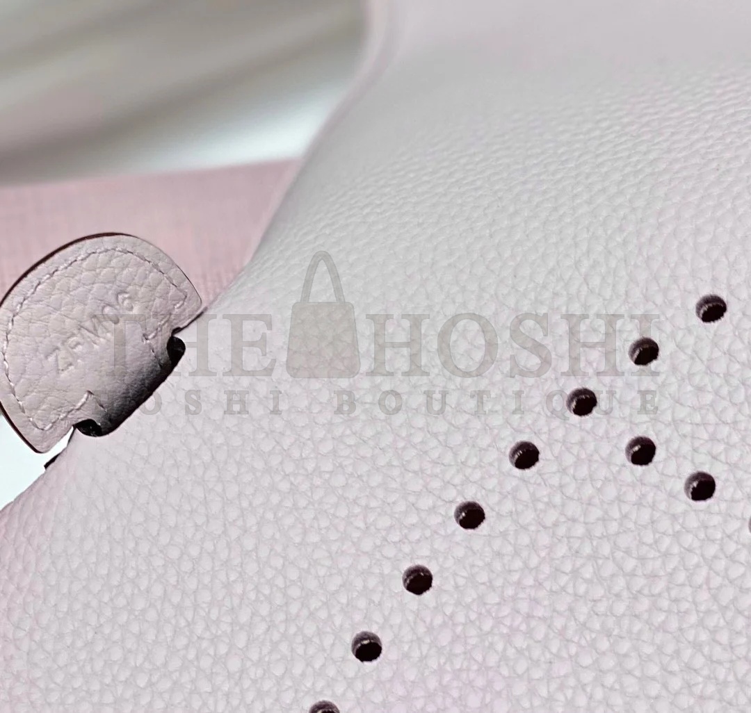 H**me5 Evelyne III 29 Bag in Mauve Pale Clemence Leather Master Quality