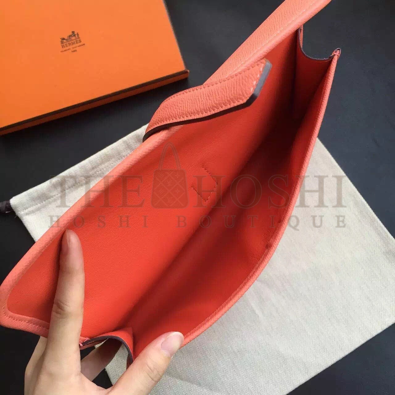 H**me5 Flamingo Epsom Jige Elan 29 Clutch Bag Master Quality