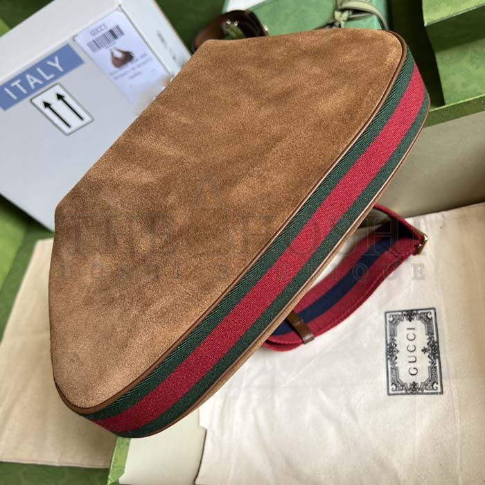 Gvc*1 Women Attache Large Shoulder Bag Dark Brown Suede Master Quality