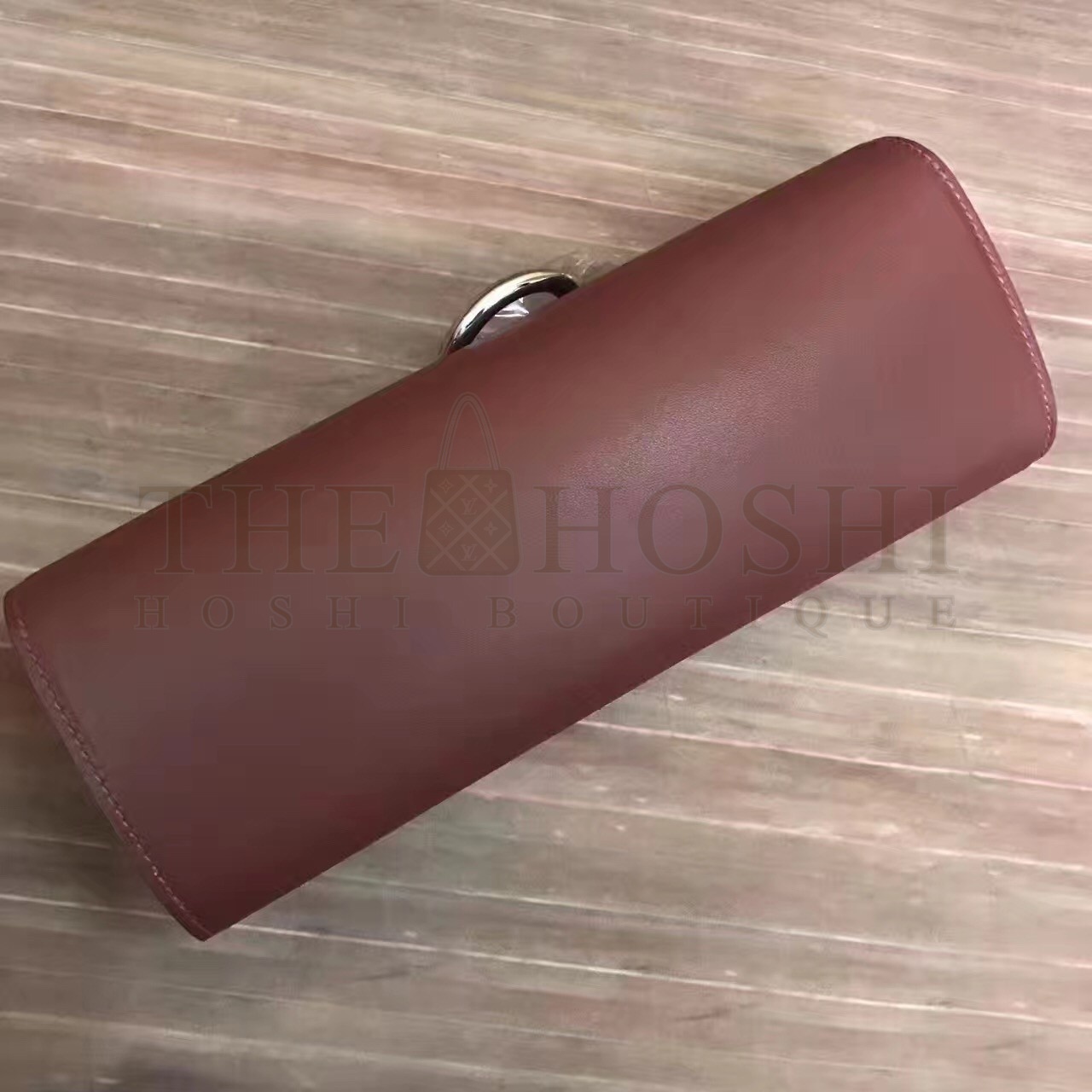 H**me5 Handmade Egee Clutch In Havane Swift Leather Master Quality