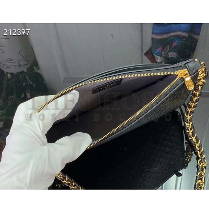 L0vis Vvtt0n LV Women Lexington Pouch Black Monogram-Embossed Calf Leather Master Quality