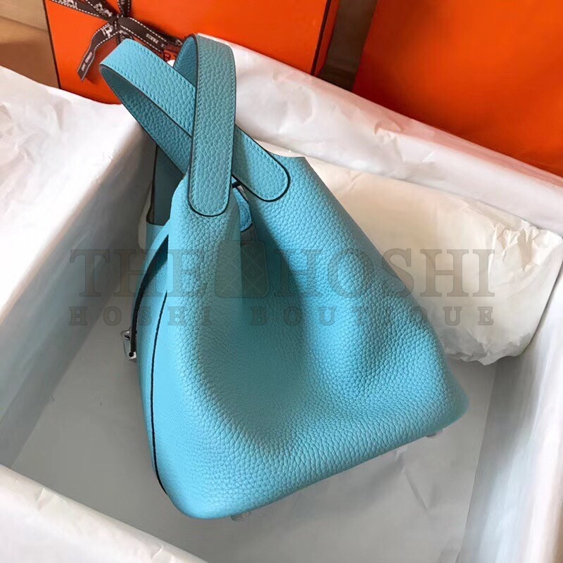 H**me5 Lagon Picotin Lock PM 18cm Handmade Bag Master Quality