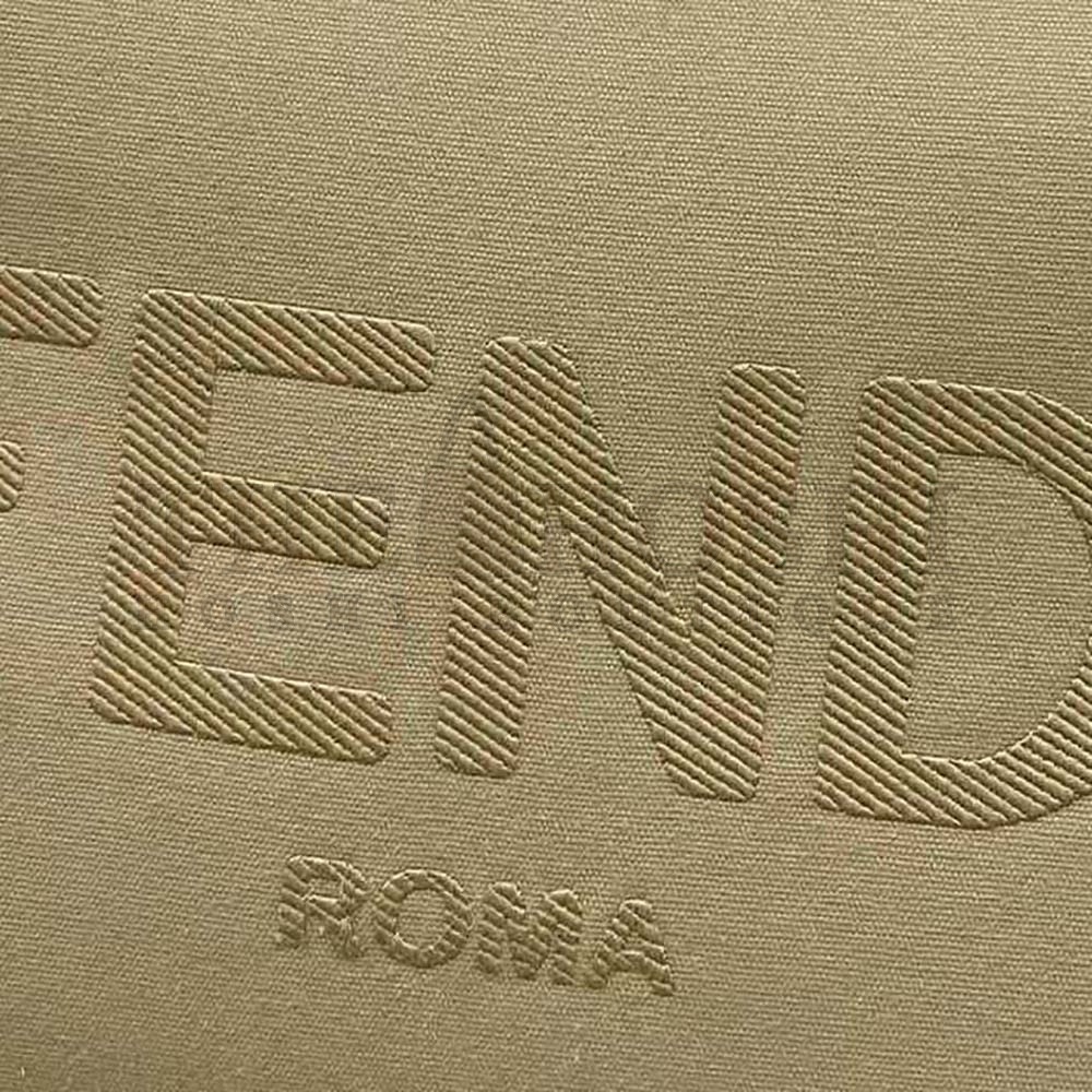 F**di Women F**di Sunshine Medium Beige Canvas Bag Master Quality