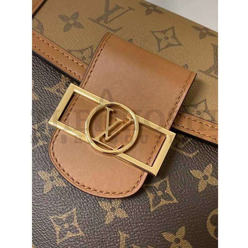 L0vis Vvtt0n LV Women Dauphine Backpack PM Monogram Canvas-Brown Master Quality