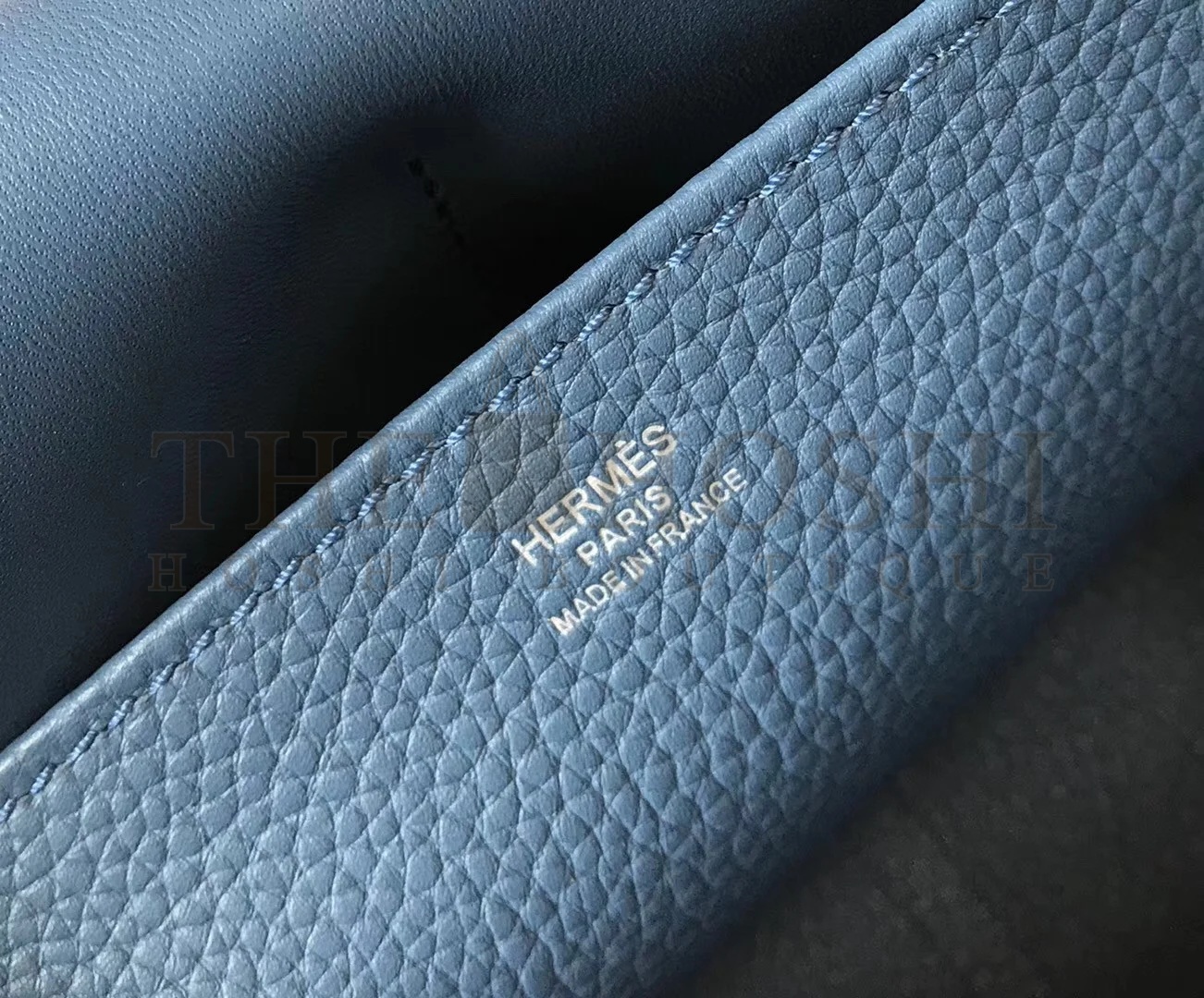 H**me5 Halzan 31cm Bag In Blue Agate Clemence Leather Master Quality