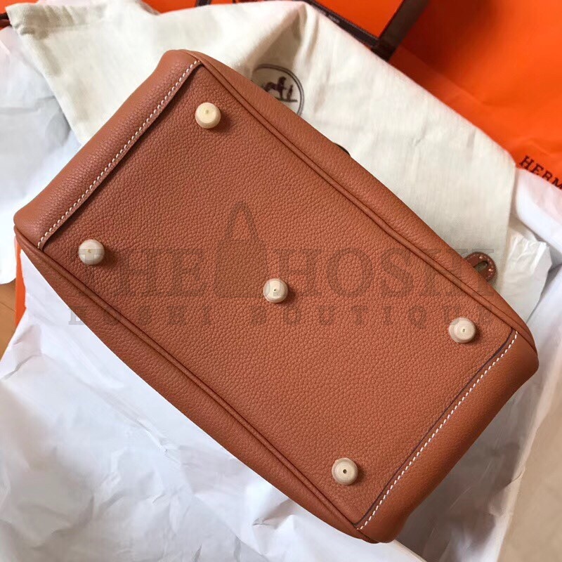 H**me5 Gold Lindy 30cm Clemence Handmade Bag Master Quality