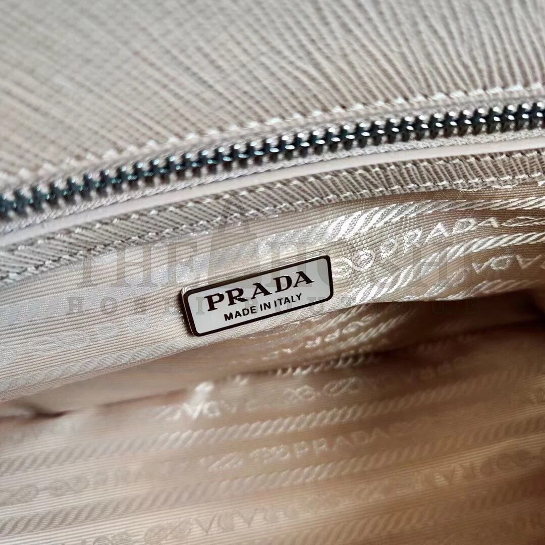 Pra*a Galleria Mini Bag In Beige Saffiano Leather Master Quality