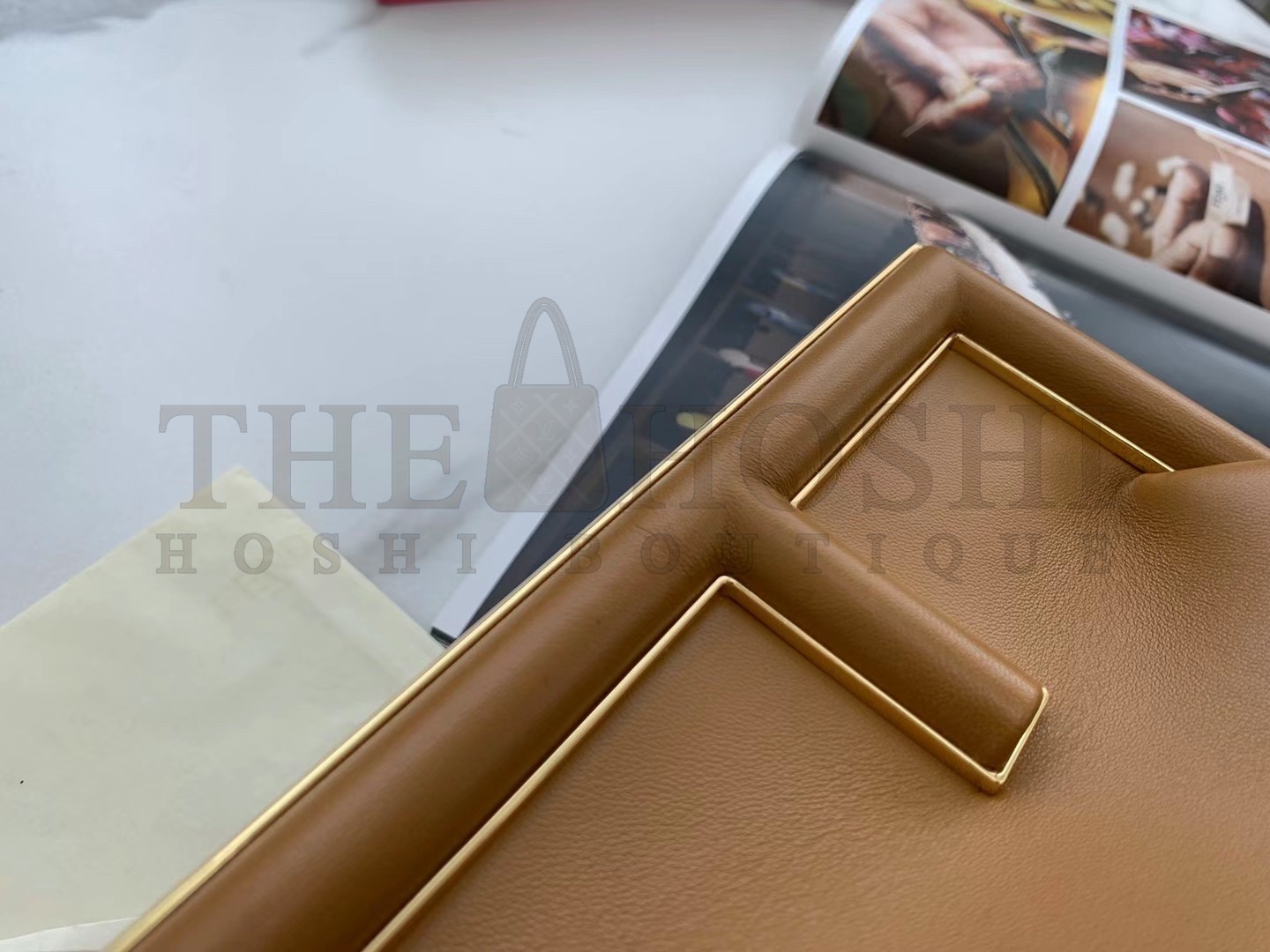 F**di First Medium Bag In Brown Nappa Leather Master Quality