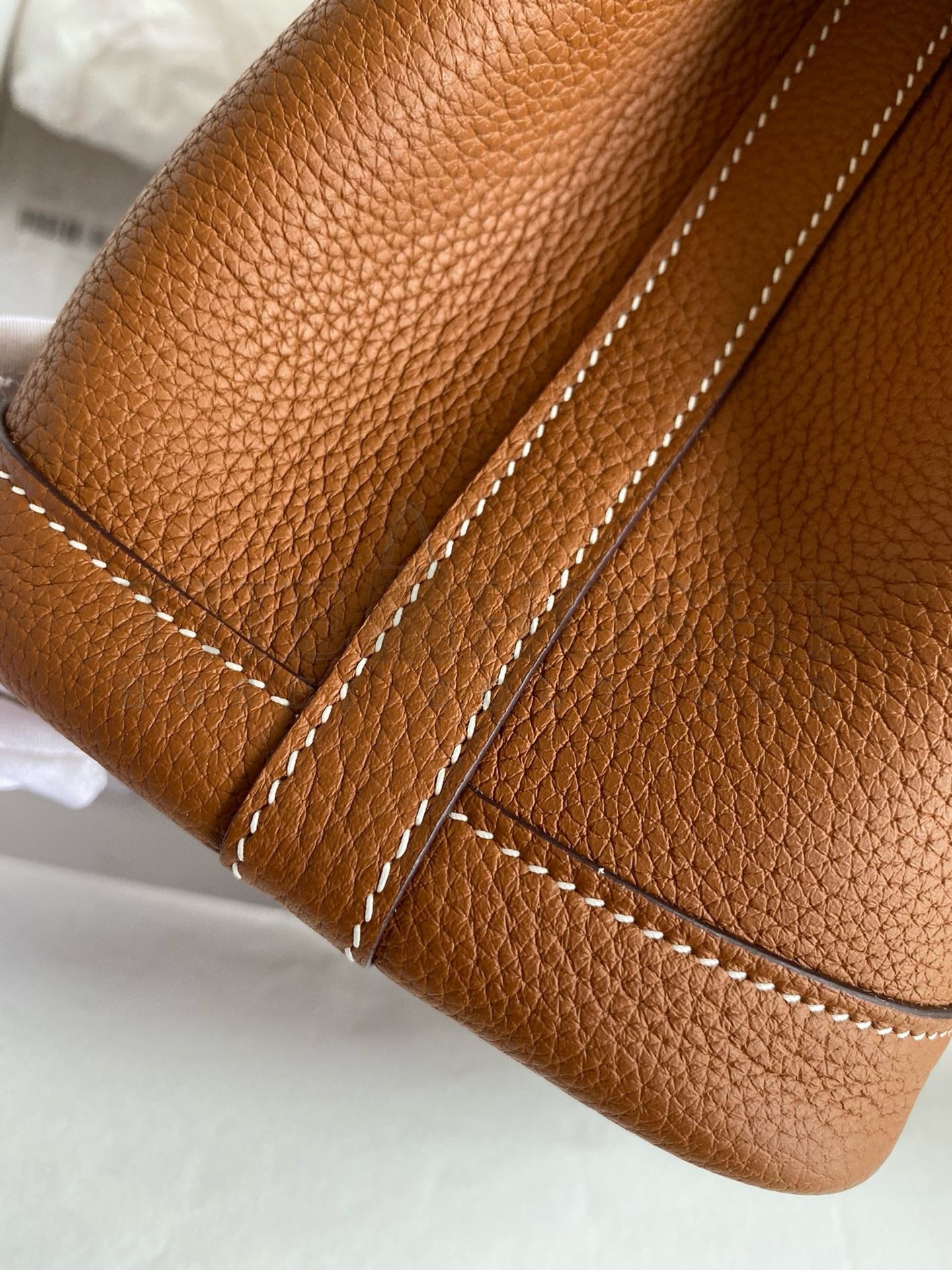 H**me5 Garden Party 30 Handmade Bag in Gold Clemence Leather Master Quality