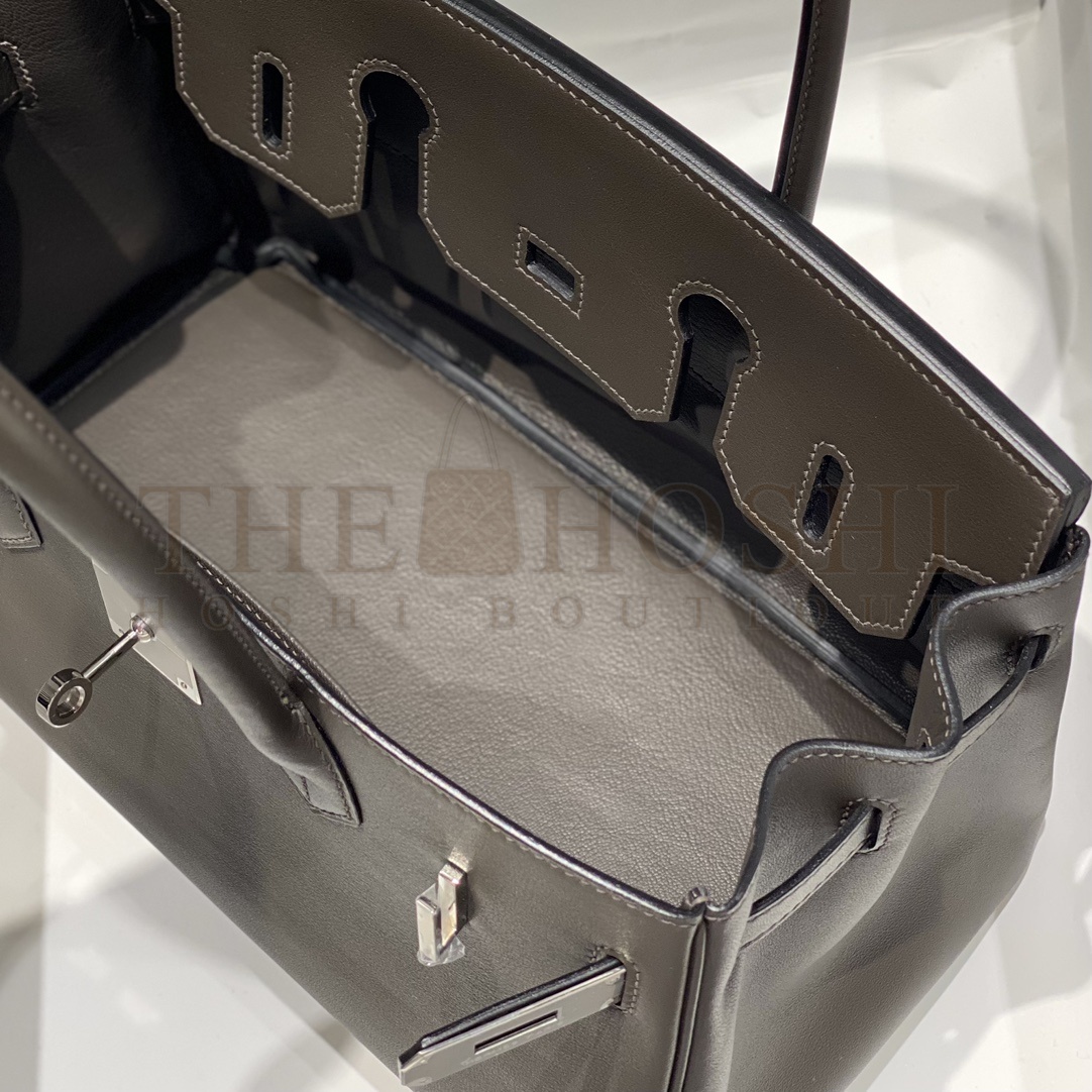 H**me5 Birkin Shoulder Mini 29cm Swift Leather 8F Tin black  and Hardware Master Quality