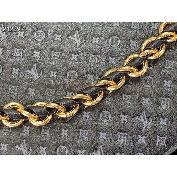 L0vis Vvtt0n LV Women Lexington Pouch Black Monogram-Embossed Calf Leather Master Quality