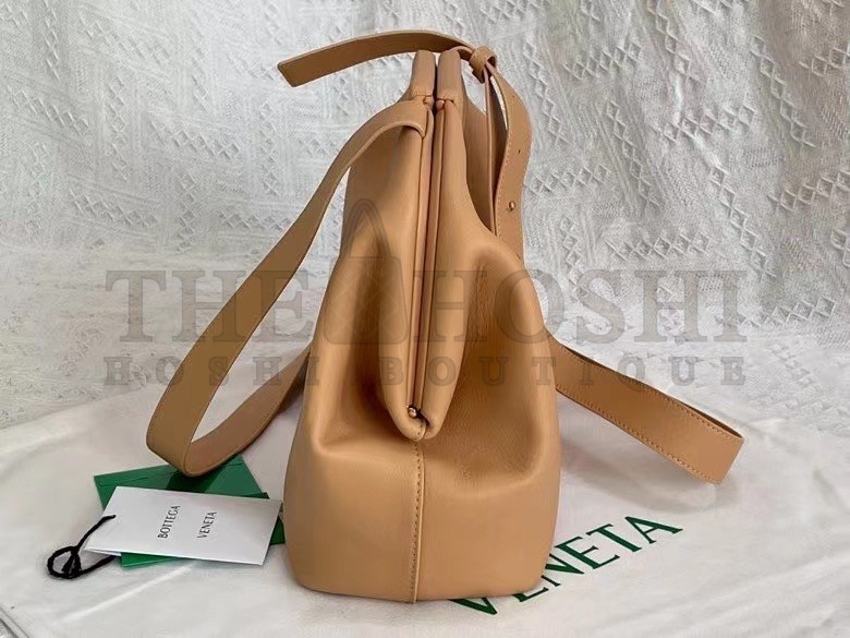B0tt*ga Ven*ta Medium Point Top Handle Bag In Beige Leather Master Quality