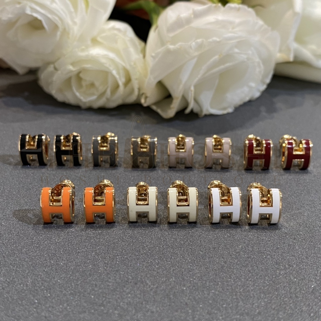 H**me5 Pop H Earrings Replica, Enamel, Five Color Master Quality