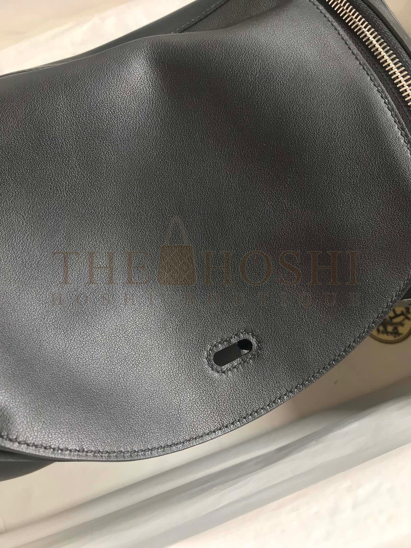 H**me5 Touch Lindy 30 Handmade Bag In Black Swift Calfskin Master Quality