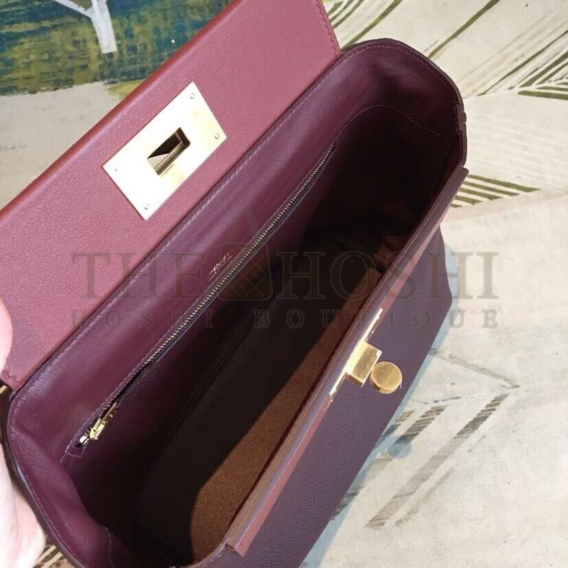 H**me5 24/24 29 Bag In Bordeaux Clemence Calfskin Master Quality