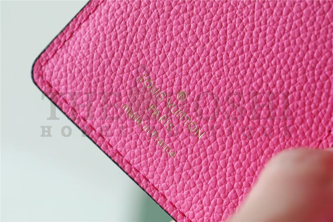 L0vis Vvtt0n LV Women Lou Wallet Fall For You Fuchsia Pink Monogram Coated Canvas Master Quality