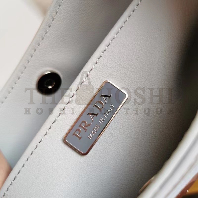 Pra*a Cleo Shoulder Small Bag In Blue Brushed Leather Master Quality