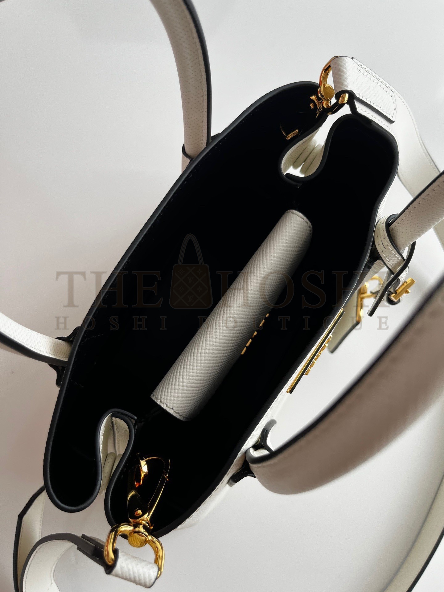 Pra*a Double Mini Bag In White Saffiano Leather Master Quality