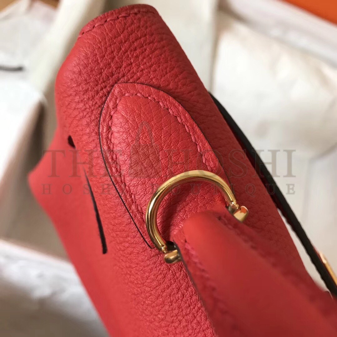 H**me5 Rouge Casaque Clemence Kelly 28cm Handmade Bag Master Quality