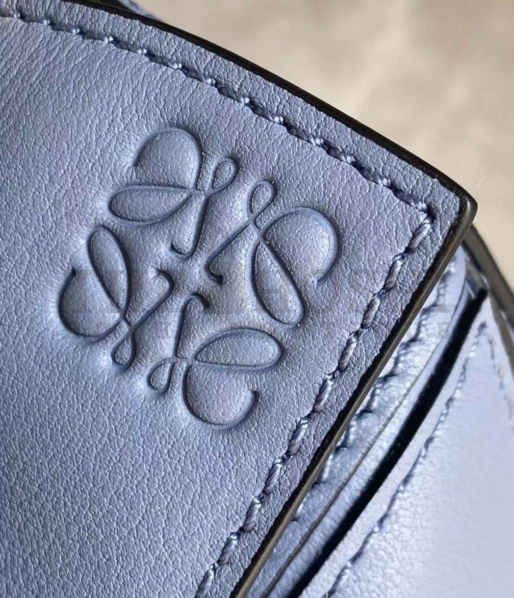 L0ew* Puzzle Mini Bag In Atlantic Blue Calfskin Leather Master Quality